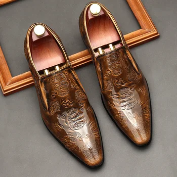 Нови мъжки лоферы mocassins hommes sapato de couro masculino zapatos de vestir hombre