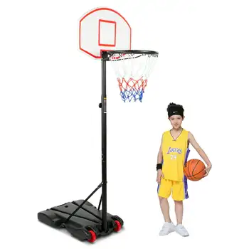 Баскетболното пръстен с регулируема височина (5,5-6,8 метра) количка - баскетбол обръч за басейна, Мини-баскетбол обръч, Баскетболен кош за помещения