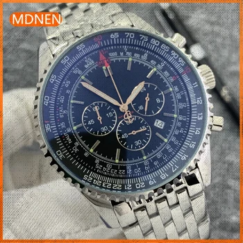 Мъжки часовник MDNEN 904l Кварцов часовник от неръждаема стомана 45 mm-BR