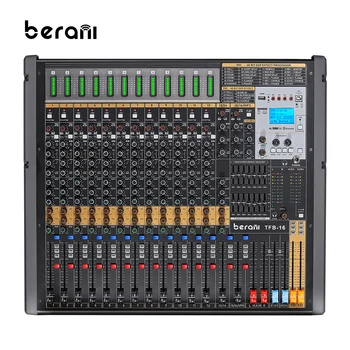 Berani TFB-16 Висококачествен 16-Канален Професионален Цифров Миксер За Аудио Студио
