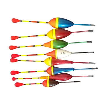10шт риболовни плувки набор от bui гаф лека Риболовна пръчка плувки варират Размер на смесване Цвят гаф шамандура за риболовни принадлежности