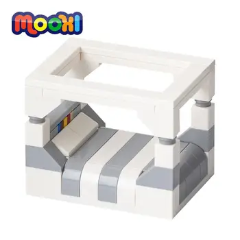 Мебели MOOXI Благородна Легло Градивен елемент на Градска Баня Сцена Тухлена Монтаж на Развитие на Креативна играчка За деца в Подарък MOC4041