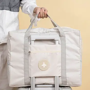 1 бр.-Пътна Дамска чанта, Улични Мъжки чанти, Сгъваема чанта за съхранение, Малки Пресни Пътни чанти за съхранение, Сгъваема чанта