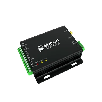 Контролер за входно-изходни WiFi, Edge Acquisition Портал Ethernet RS485 4DI + 2DO + 2AI E870-W1 Протокол TCP/UDP/MQTT Modbus DC 8 ~ 28V