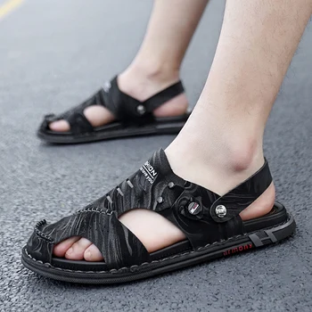 Модерни спортни сандали за мъже, градинска дишаща износостойкая нескользящая мода водоустойчив удобни обувки с голям размер, лято