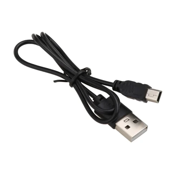200 мм за Преносим черен USB 2.0 Кратък щекер за Mini 5 контакти Кабел за предаване на данни кабел-адаптер за мобилен телефон, MP3, PDA