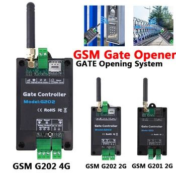 Превключващ ключ G202 WiFi Контролер на GSM Реле за отваряне на врати и Аксесоари за релейного ключа Мобилен телефон 4G дистанционно управление за гаражни врати, Щори