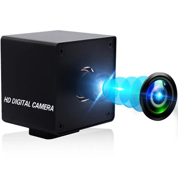ELP USB Камера с Автофокус 4K Високоскоростен Mjpeg 30 кадъра в секунда С по-Висока честота на кадрите Ultra HD Мини Уеб камера USB Document Camera за Преносими КОМПЮТРИ, Таблети