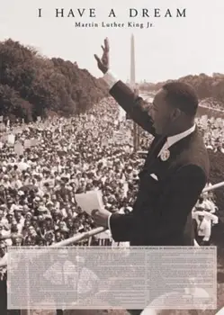 Мартин Лутър Кинг MLK, имам една мечта, Става, Мотивационен Плакат с цитат За Стикери за стена, Начало Декор, Стенно изкуство