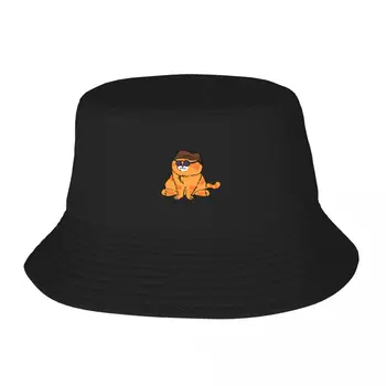 Нова оранжева шапка с широка периферия шарени котка, солнцезащитная шапка за деца, шапки за момичета, мъжки шапки