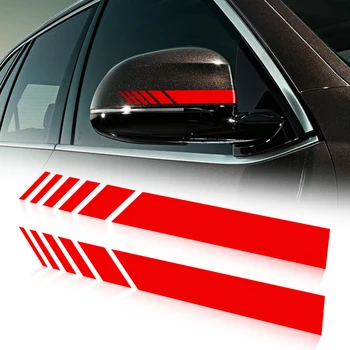 Автомобилна Стикер На Огледалото за обратно виждане Странични Стикер Ивица на Винил за Audi A1 A3 A4 B6 B8 B9 A3 A5 A6 A7 A8 Q2 Q7 Q3 Q5 R8 TT S5 S6 S7 S8
