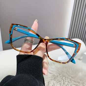 Оптични рамки за очила за жени, блокиране на синя светлина, Маркови дизайнерски дамски модни очила 