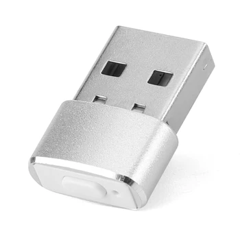 Мини-мишка Инициатор Jiggler Не дава да заспя USB-индикатор автоматично мишката Инициатор Jiggler Корпус от алуминиева сплав за вашия десктоп на лаптопа