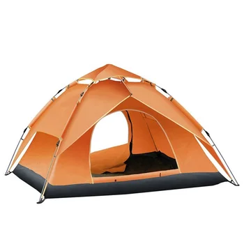 Лесна настройка Кемпинговой палатка за 3-ма души, семейна куполна палатка за къмпинг, планинско Катерене, разходки