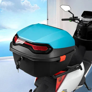 Багажника на мотоциклет, Багажника Электромобиля Увеличен Капацитет за съхранение, Защитен Сгъсти Батерия, Педал за съхранение, Универсален Багажник за багаж