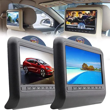 9-Инчов облегалката за глава на Облегалката на автомобилни седалки, LCD дисплей mp3 /mp4 Медиен плейър Слот FM трансмитер дистанционно управление на DVD плейър Монитор