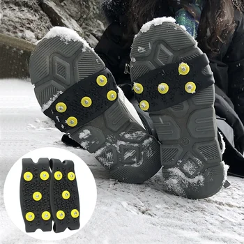 Мини Шпайкове за обувки за улавяне на сняг и лед, Зимни обувки, Мини Скоби за скално Катерене на открито, Ледени Ключалки, Бахилы