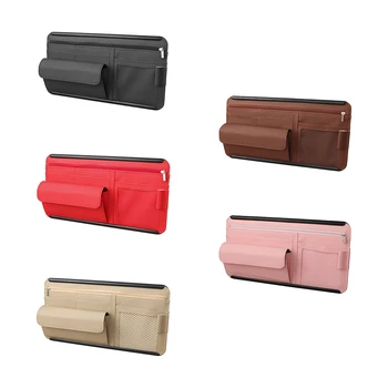 Универсален автомобилен сенника-органайзер, дръжка за банкноти, държач за съхранение на карти, джоб за слънчеви очила