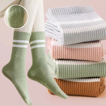 Мини силиконови чорапи за йога, Професионални спортни чорапи за джогинг, Пилатес, Нескользящие Тънки Чорапи от чист памук, Пролет-Есен, Женски