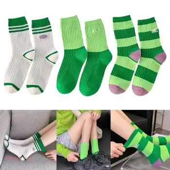 Дамски чорапи до глезена, памучни спортни чорапи за бягане със забавни букви, подаръци