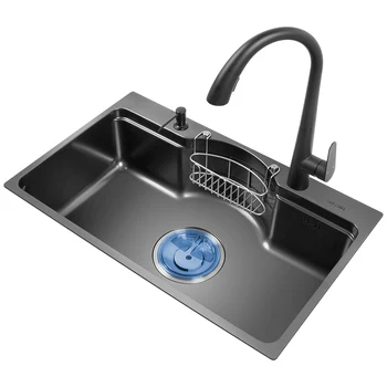 Мивка за зеленчуци от неръждаема стомана Nano 304 За кухненски мивки, домакински водосточни мивка Voppo Evier, водосточни кран под мивката