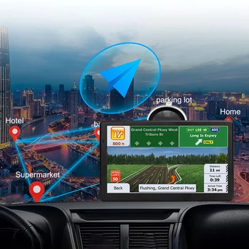 7-Инчов HD Автомобилен GPS Навигатор 256 MB + 8G Автомобилен GPS навигатор със Сензорен екран, Навигационна Система, USB TF Австралия и Северна Америка, Европа Карта