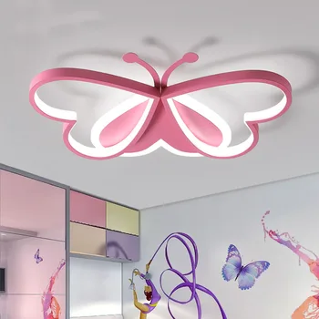 Тавана лампа Nordic Creative Butterfly за детска спалня, детска стая, кабинет, Полилеи, аксесоари за дома, led лампа