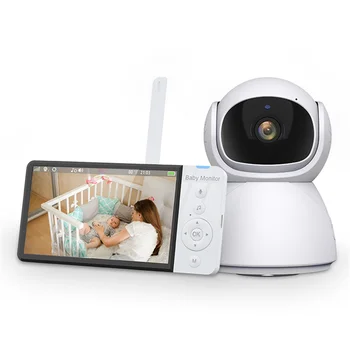 Следи бебето с 5-инчов IPS-screen tv на 720p, Wi PTZ-домофонна система, откриване на вик, План за хранене на майка, Бавачка, Помещение за гледане на деца, Снимки и видео