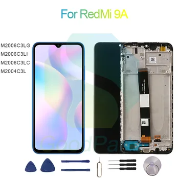 За RedMi 9A Подмяна на екрана на Дисплея 1600*720 M2006C3LG, M2006C3LI, M2006C3LC, M2004C3L за RedMi 9A LCD сензорен дигитайзер
