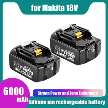 За Makita 18V Акумулаторна батерия 6000mAh Батерия за Лаптопи с led литиево-йонна батерия Заместител на LXT BL1860B BL1860 BL1850 BL1830