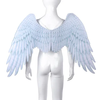 Украса за Хелоуин от нетъкан текстил 3D Крило на Ангел, на парти за Хелоуин, аксесоари за костюми за cosplay, за деца 5-10 години
