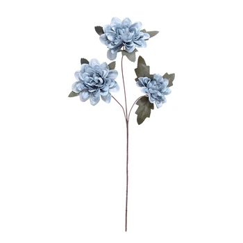 Декорация на дома, Изкуствени цветя Далия 60 см Коприна тъкани от Желязна тел за Еднократна употреба Сватбена ръководство