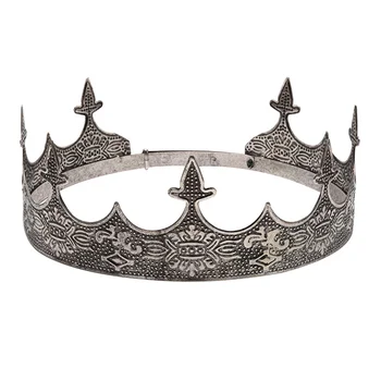 Превръзка на главата в ретро стил, с корона на цар, шапки, подпори за cosplay, накити за косата, подарък за мъже