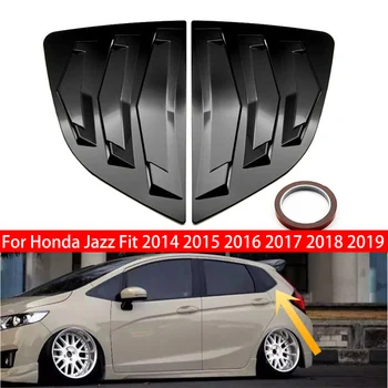 За Honda Jazz Fit 2014-2019 Кола Щори на задното Странично прозорец, тампон на шторку, стикер, вентилационна (противовакуумна) канална лъжичка, Автоаксесоари от ABS-пластмаса