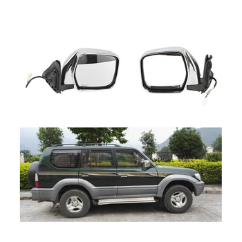 Странично огледало за обратно виждане външна врата y за Toyota Land Cruiser Prado LC90 1996-2002 5-за КОНТАКТИ RH Топъл 97910-60570