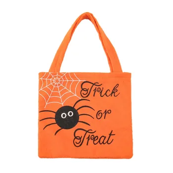 Чанта за носене с принтом във формата на паяк и тиква, Мека чанта за създаване на атмосфера на Хелоуин, чанта за практикуване, фестивални класации