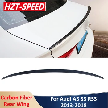 От въглеродни влакна материал S-style, Задната броня, Спойлер на багажника, комплект за Кола Bory За Модификация на Audi A3 S3 RS3 2013-2018
