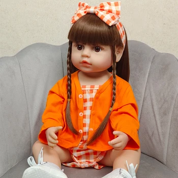 Играчка Силикон Водоустойчив вана на цялото тяло на Популярната Кукла Reborn за деца Bebe Reborn Dolls Реалистични за детски подарък за рожден Ден