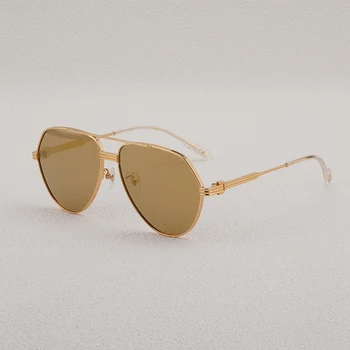 CT0303S Висококачествени модни луксозни маркови слънчеви очила с двойно мост, Дизайн UV400, Мъжки и дамски Модни Слънчеви очила