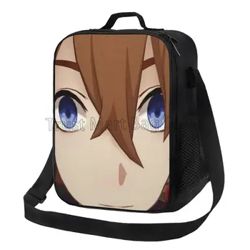 Утепленная чанта за обяд Childe Genshin Impact Аниме, Множество термосумка за Bento с регулируем пагон за работа, на училище, на пикник