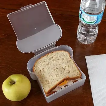 Контейнер за обяд, калъф за сандвичи с Широко приложение, Пластмасова кутия за съхранение на Практичните суши, десерти, Кутия за съхранение на продукти