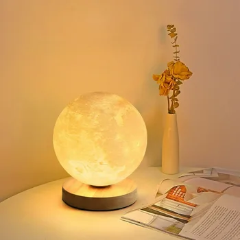 Модерни led настолни лампи Planet Glass, Нощно настолна лампа за четене, Хол, Кабинет, Спалня, Хотел, Начало декор, Настолни лампи с кръгли пръстен