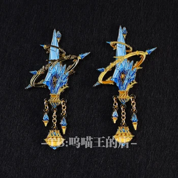 Аниме е Final Fantasy XIV FF14 Етерният crystal Лакиран Метал Иконата на Любителите на игри Подарък за Рожден Ден