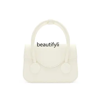 Малка квадратна чанта zq, висококачествена чанта-месинджър, Модни дамски чанти от естествена кожа
