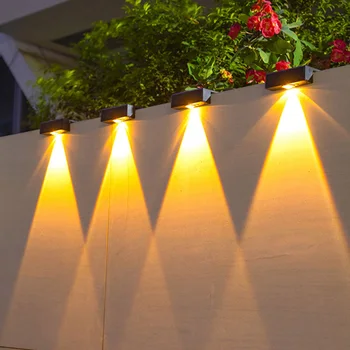 Led светлини от слънчева градина е Супер Ярки Водоустойчиви Лампи на слънчеви батерии Балконските Стъпала Улично осветление Външен Слънчева светлина led светлини