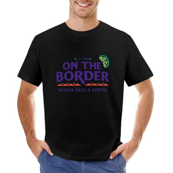 Тениска On the Border Mexican Grill & Cantina Resto тениска за момче, дрехи в стил на kawai, реколта дрехи, мъжки ризи с графичен дизайн
