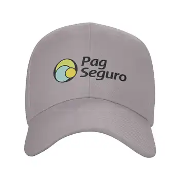 Ежедневни деним шапка с графичен принтом PagSeguro, Вязаная капачка, бейзболна шапка
