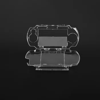 Защитен Прозрачен кристал твърд калъф за носене, чанта за носене-хастар за аксесоари за игрова конзола Sony PSP 1000, кристална калъф с капаче