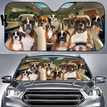 Боксер Куче Авто сенника на Предното Стъкло на Колата, прозорец на кутията, козирка