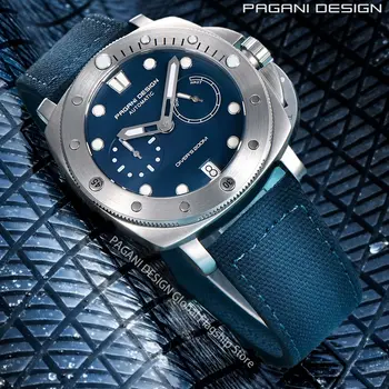 PAGANI DESIGN 2023 Нови мъжки часовници, Автоматизирани Часовници За мъже Механичен часовник Енергиен дисплей 200 м Водонепроницаемое сапфирен кристал